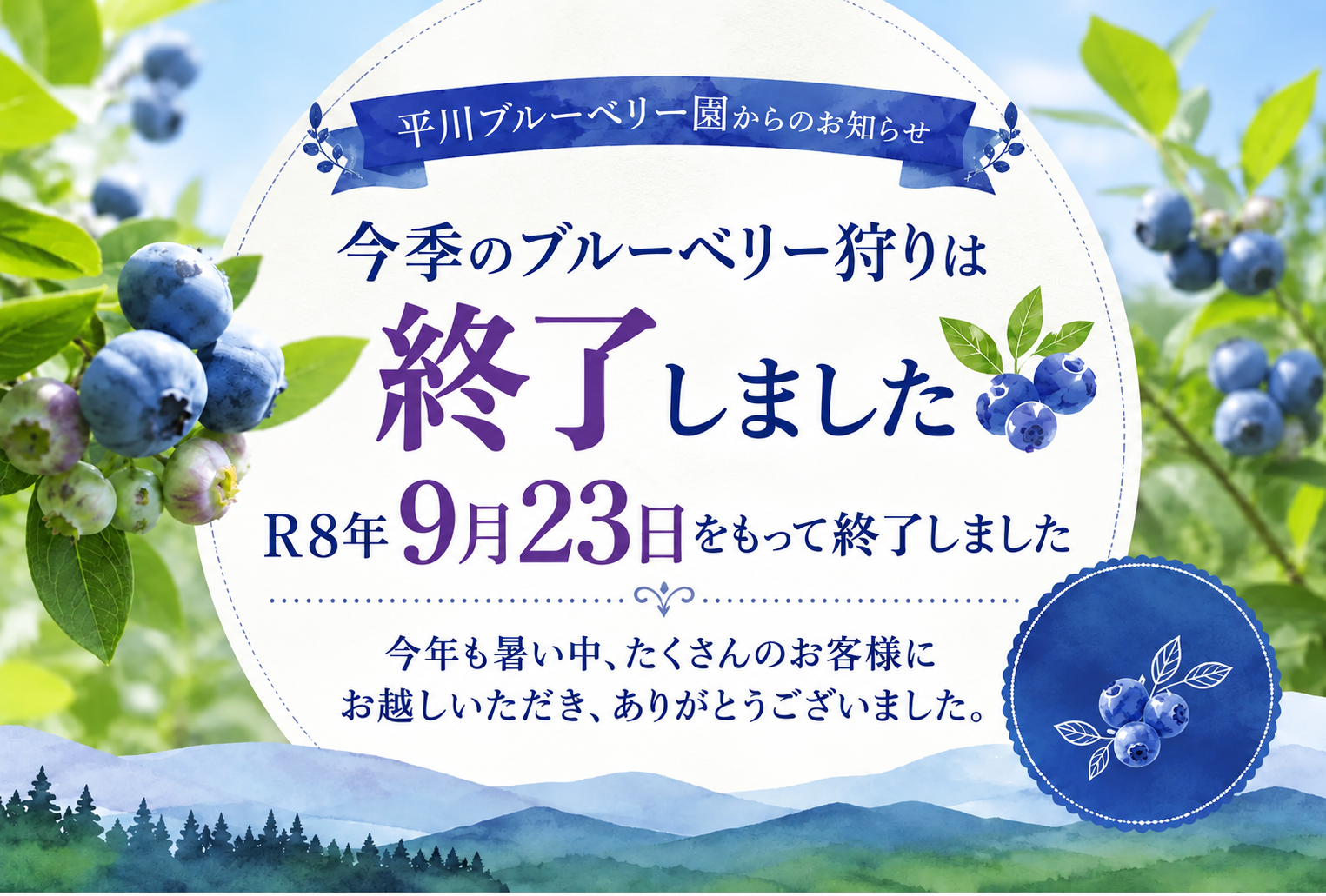ブルーベリー園
